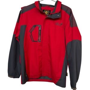 High End Jack Wolfskin GORE-TEX Red and Gray Ski Snowboarding Men’s XXXL Jacket